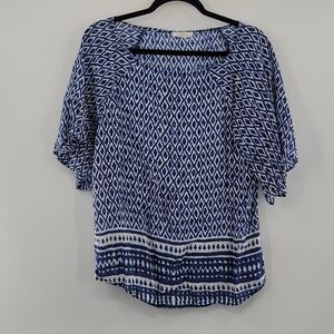 3For$20 BLL New York Blue & White Blouse size S/P